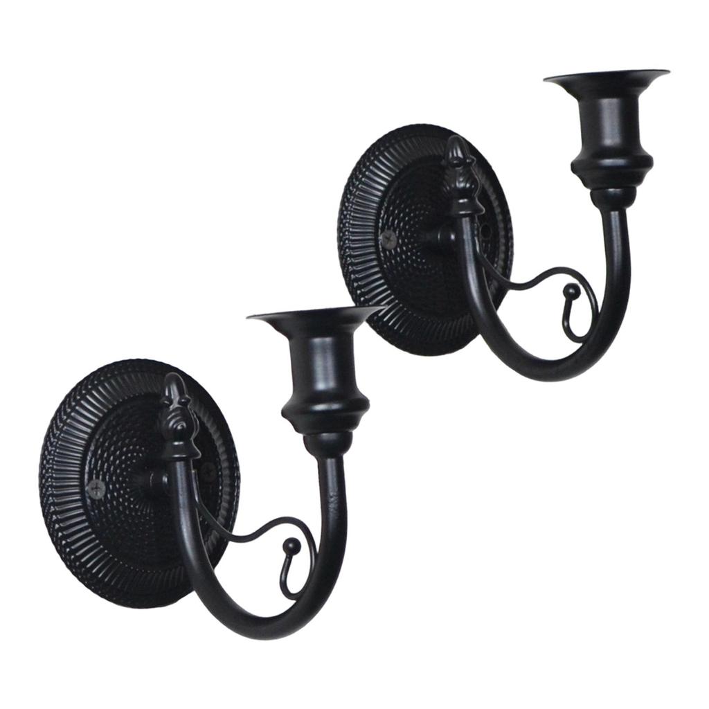 Iron Wall Candle Holder, Vintage French Style, for Hallway, Living Room, Background Wall, Decorative