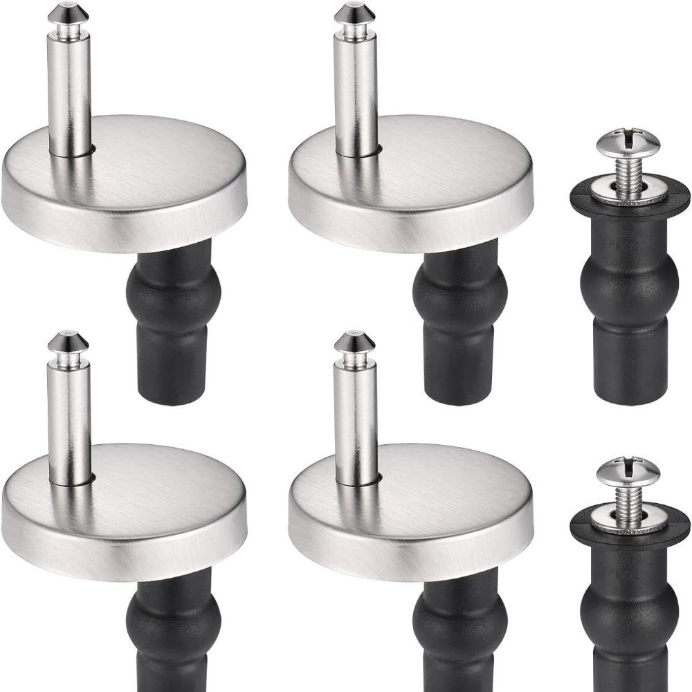 Stainless Steel Toilet Lid Hinges Set Universal Toilet Seat Fit Replacement  Toilet Lid Accessories
