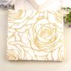 20Pcs Golden Rose Flower Paper Napkins Serviette Tissue Party Supply Home Decor