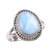 Natural Republic Larimar Gemstone 925 Solid Sterling Silver Gift Ring S.7 N9K24