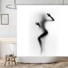 Get Naked Sexy Woman White Shower Curtain Waterproof High Quality Polyester Fabric Beach Washable Original Cortinas Home Decor