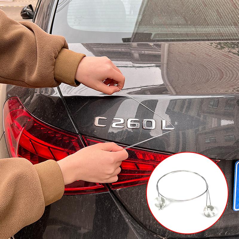 

Car Emblem Spoiler Stripping Peeling Tool Vehicle Logo Remover Accessories Removal Tool To Remove Plastic Base серебряный