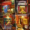 Wooden Mini Doll Houses DIY 3D Puzzle Building Assembly Building Model Toy Home Bedroom Decoration Dollhouse For Christmas Gifts