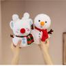 Children's Plush Santa and Snowman Christmas Dolls Gift