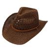 2026 New Womens Straw Western Cowboy Hat Foldable Wide Brim Summer Sun Hats Vacation Lightweight Beach Cowgirl Hat