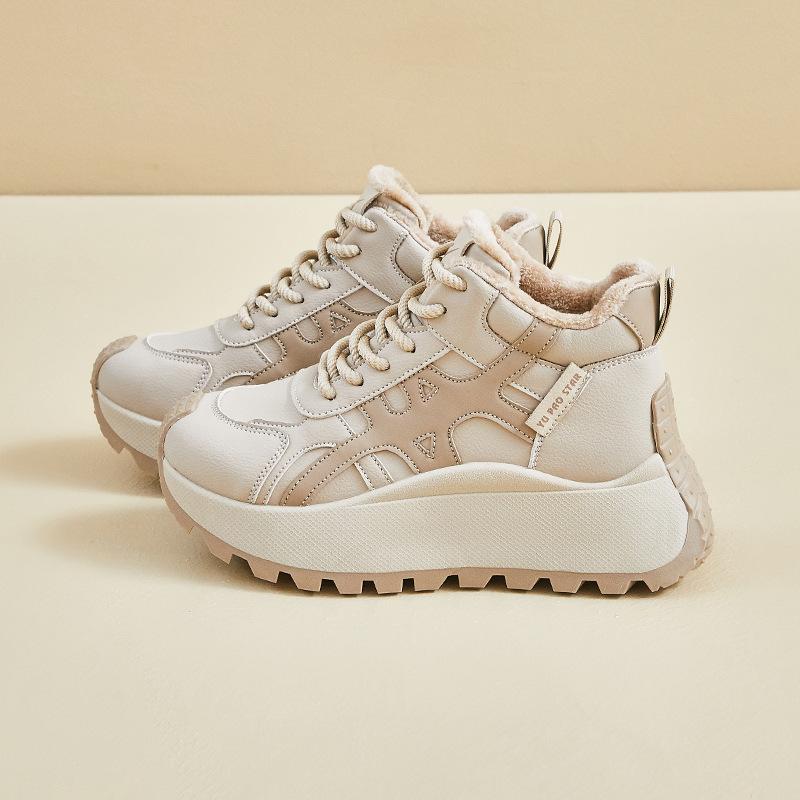 ins новые бархатные папины кроссовки женские зимние студенческие спортивные теплые и увеличивающие рост повседневные кроссовки YP 35