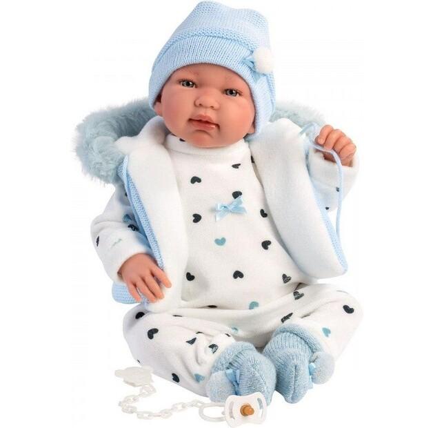 Boneca Llorens Bobas Tino Chorão 44cm