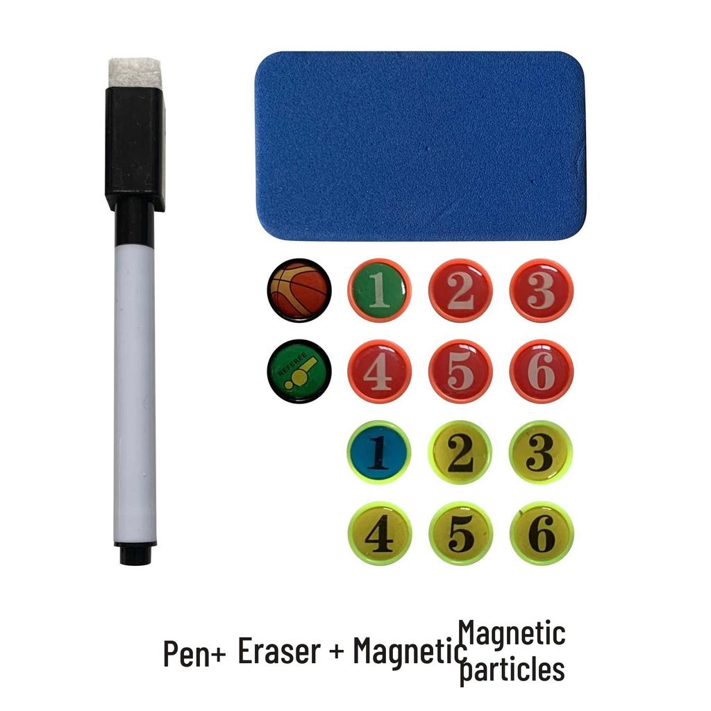 Basketball & Football Magnetic Coaching Board with Leather Flip