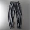 Export Men's Pants Original Tail Single Cut Label Sports Pants Men Fall and Winter Straight Ankle Tied Pure Cotton Pants Export Men's Casual Pants