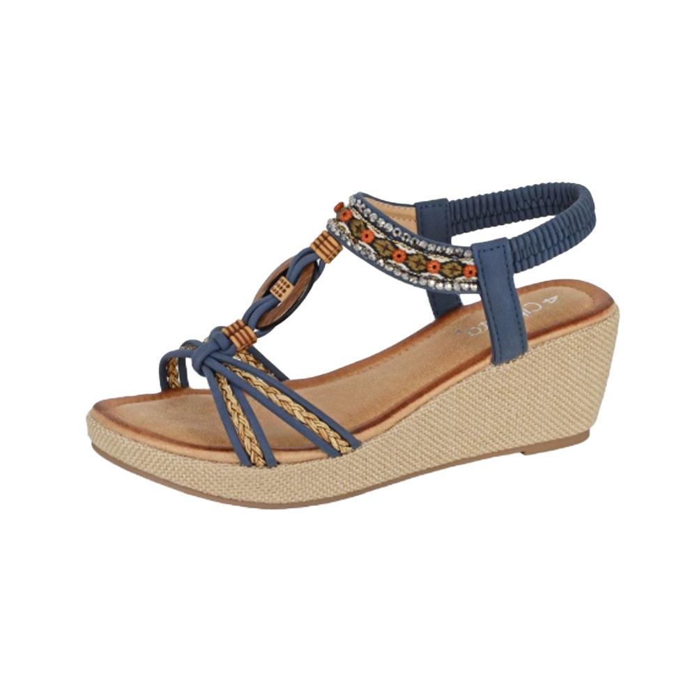 Cipriata Womens/Ladies Jewelled Platform Heel Sandals