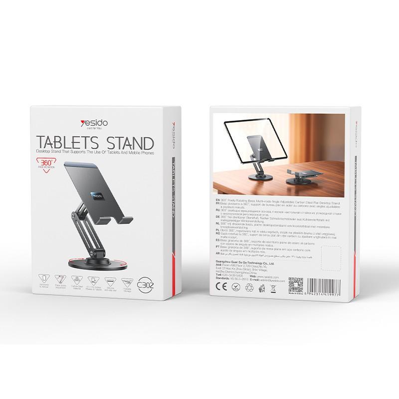 Adjustable 3-Axis Metal Desktop Phone Tablet Stand Foldable Extendable Office Home Use