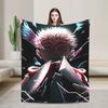 Yuji Itadori Blankets J-Jujutsu Kaisens Soft Funny Plush Bedding Throws For Boy Girl Outdoor Flannel Bedspread Bed Cover