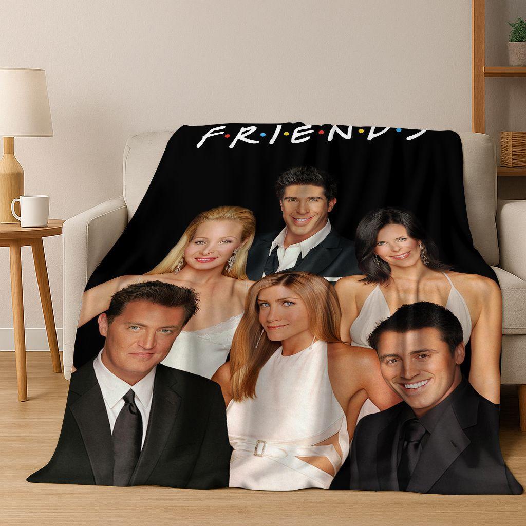 Classic Friends Central Perk TV Flannel Blanket,Cozy Soft Throw Blanket for Home Bedroom Bed Sofa Picnic Office Cover Gift Kid