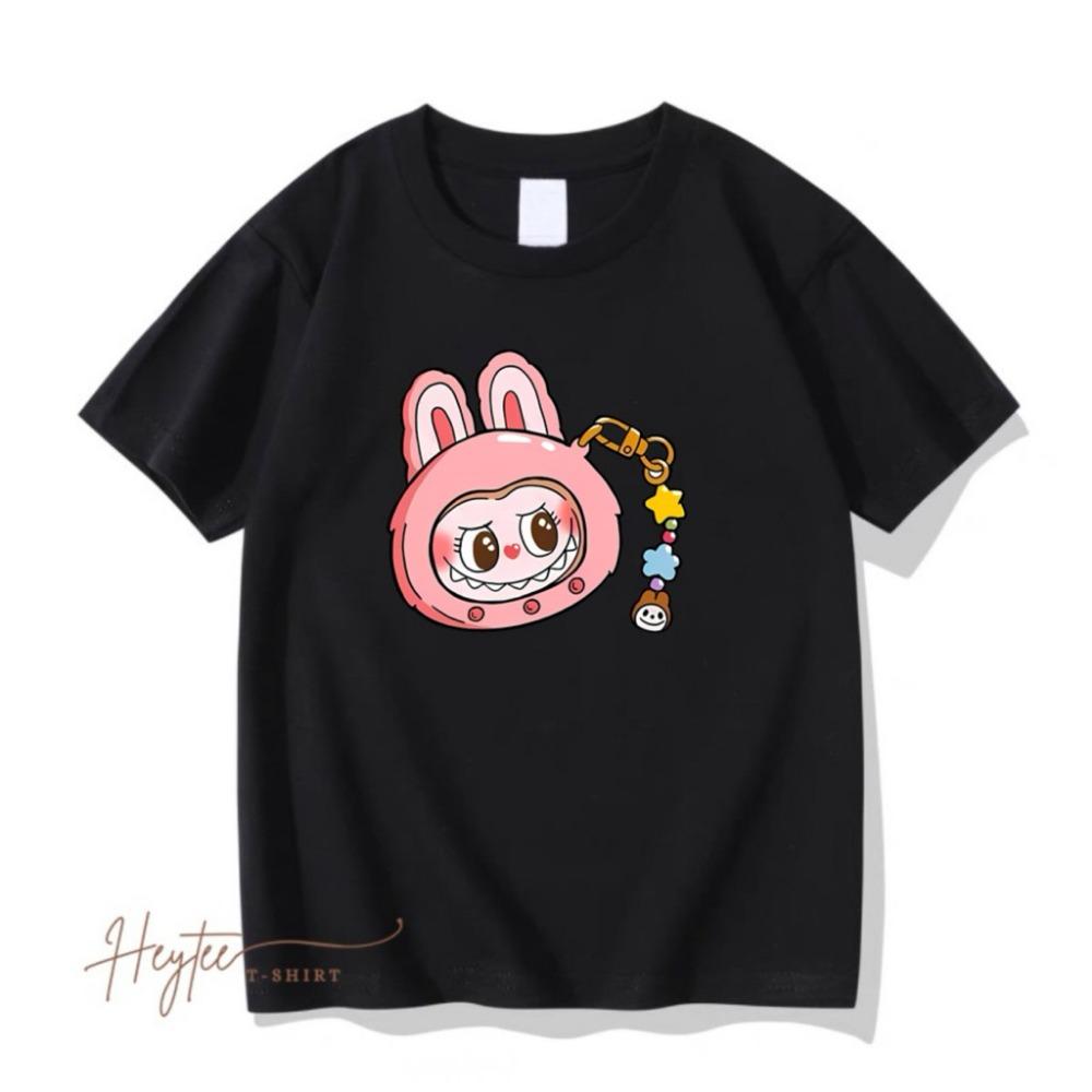 

Cartoon Labubu Spot Short-sleeved Printed Children s T-shirt LABUBU 3D Graphic Printing Short-sleeved 100