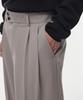 Musinsa Standard Double Button Two-Pleat Wide Slacks [Grayish Beige]