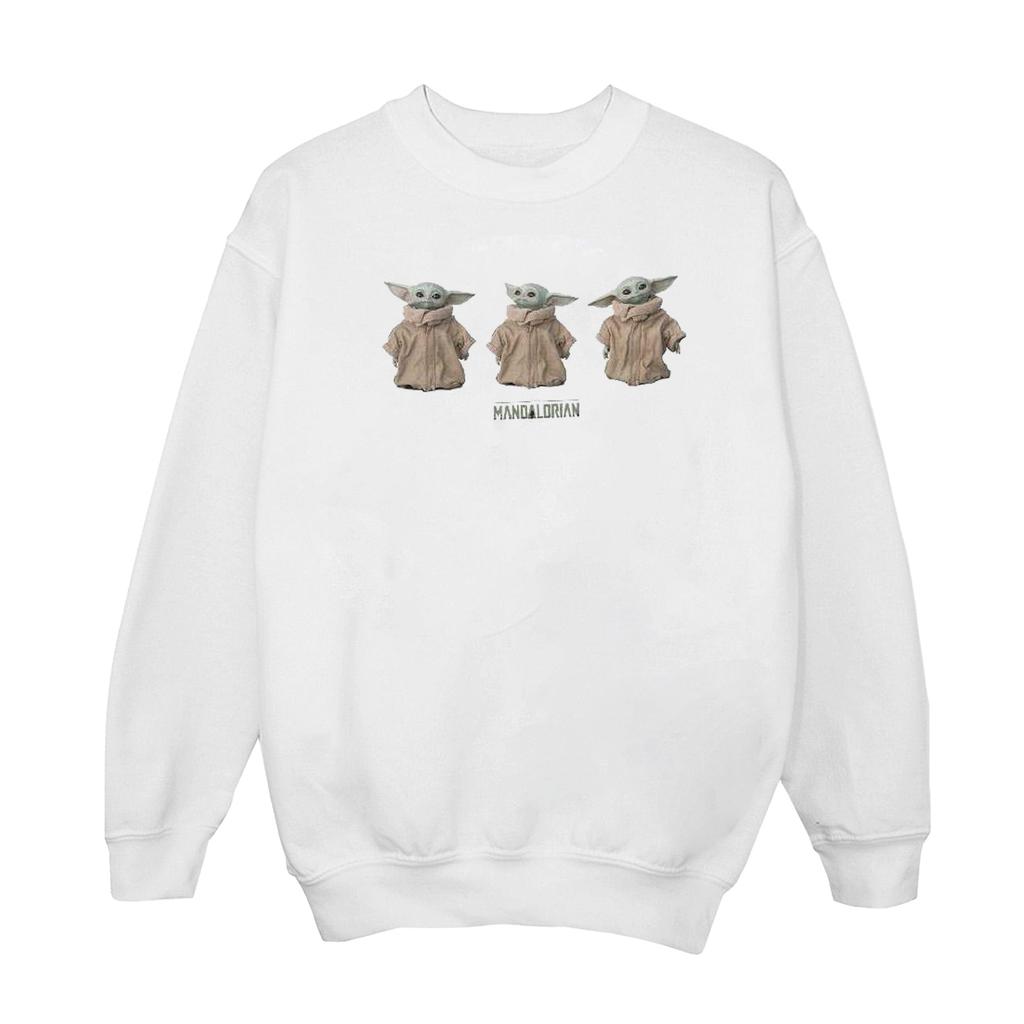 STAR WARS Girls The Mandalorian The Child Poses Sweatshirt