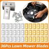 Lawn Mower Blade Replacement Set for Mammotion Luba Robot Accessory 36 Blades with Washers & Screw Kit Double Hole Mower Blades