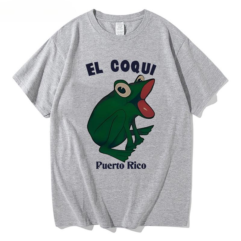 

Bad Bunny Debi Tirar Mas Fotos Album Print Tshirt Hip Hop EL COQUI Frog Unisex Fashion Print T-Shirt Pure Cotton Streetwear Tops 3XL