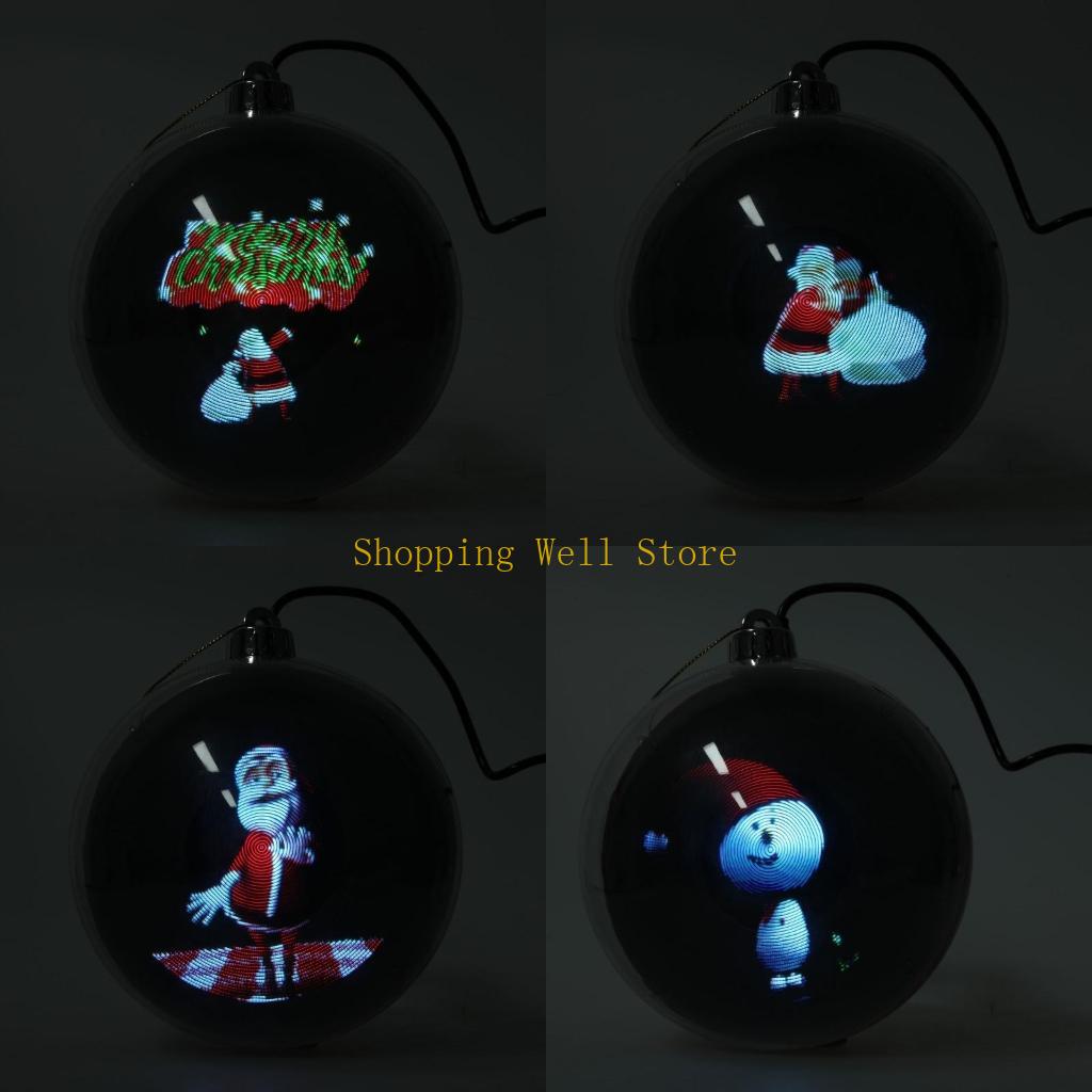 KX4B Illusion Christmas Ornament Holiday Effect Christmas Sphere Ornament Set Shatterproof Festival Baubles China Mainland