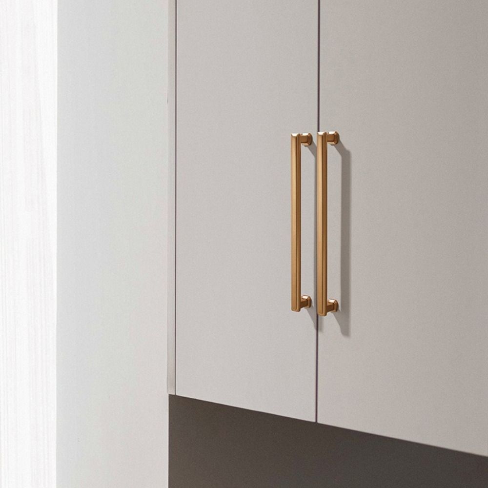 Copper Finish Cabinet Handles Zinc Alloy Closet Handle Furniture Hardware  Wardrobe Drawer