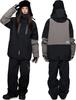 Ash Greem Snowboard Wear Sizes Fully Water 12 and Snowboard Ski Jacket and Set Set, 25-26, 3-Layer, Seamed, 30,000mm Resistance, Layered, Colors,