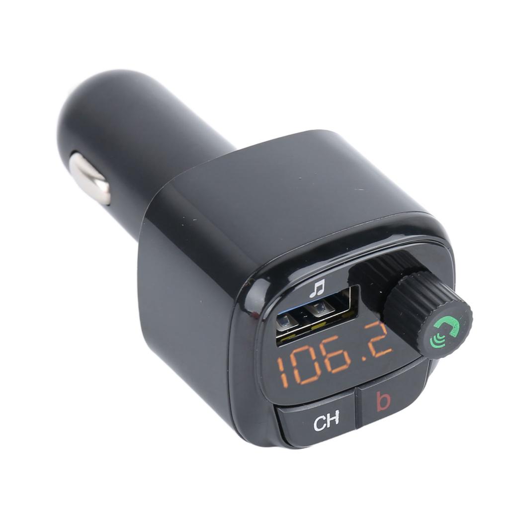 Samochodowy Adapter Bluetooth V5.0 Nadajnik Bluetooth FM Odtwarzacz Muzyki MP3 z Podwójnym Portem Ładowania USB