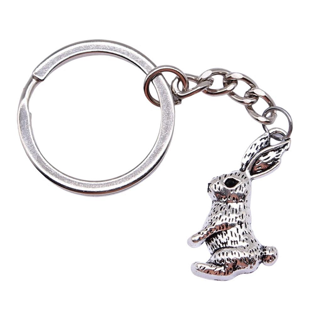 Cat Keychain Poultry Charm Pet Lover Key Holder 28mm Ring