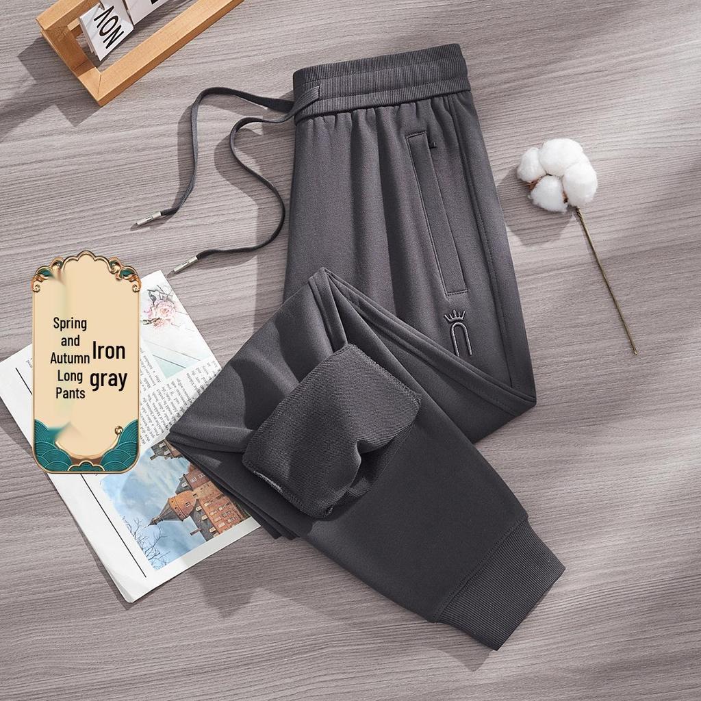 GAGN Women's Slim-Fit Apricot Sweatpants - Heavy Cotton, Spring/Autumn 2025 Collection