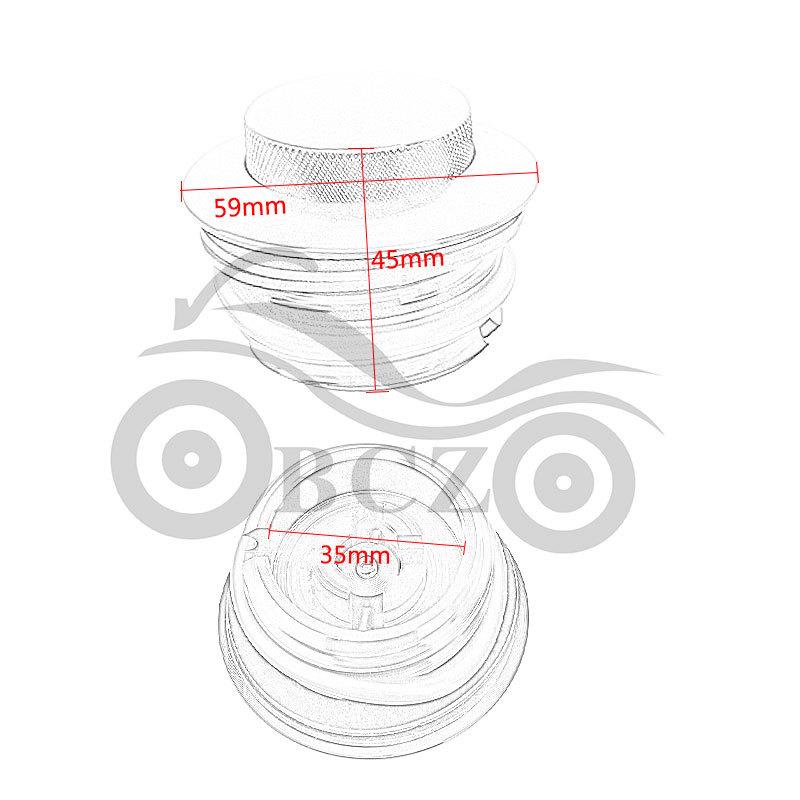 Harley Dyna Softail Springer Chrome Fuel Tank Pop-Up Vent Cap