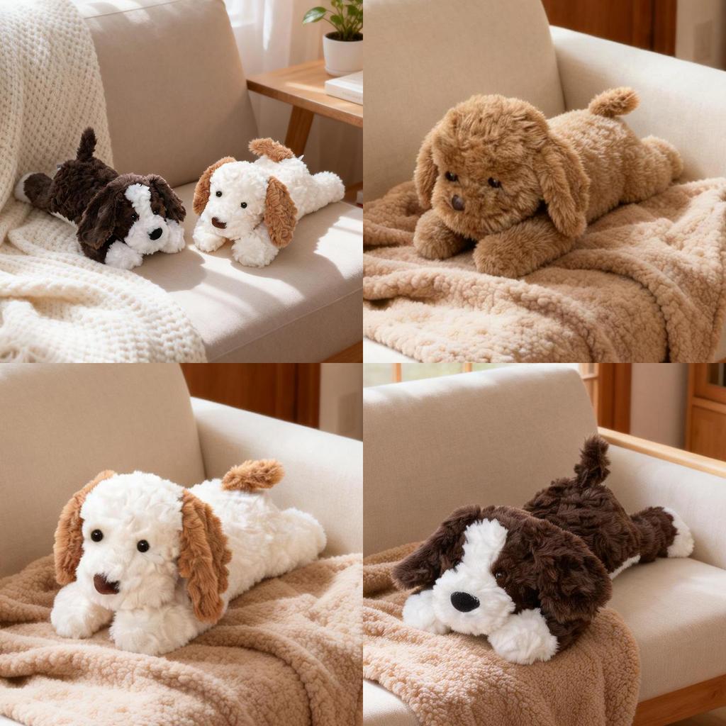 Plush Dog Pillow Toy For Kids Sleep Decor Kids Room Gift