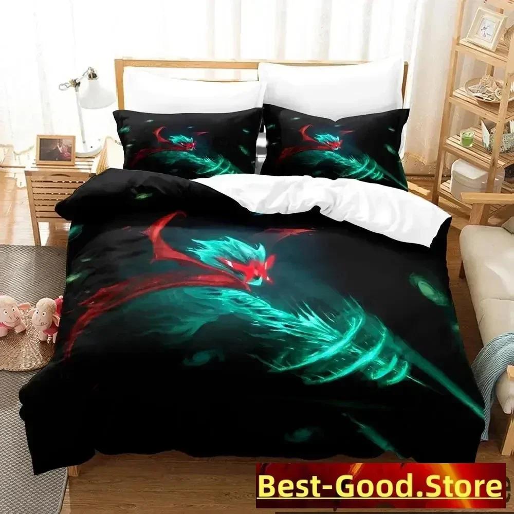 Comforter Anime Tengen Toppa Gurren Lagann Bedding Set Bed Set Comforter King Queen Size Boys Adult