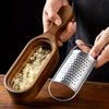 [Stainless Steel Cheese Grater] 1pc Stainless Steel Cheese Grater with Storage Box - Premium Grater for Grating Cheese, Peeling & Shredding