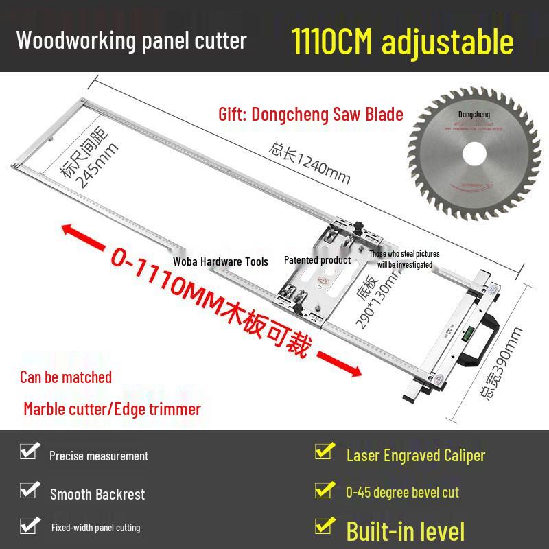 Multifunktionale tragbare Schneidemaschine mit fester Halterung und Edelstahl-Holzbrett