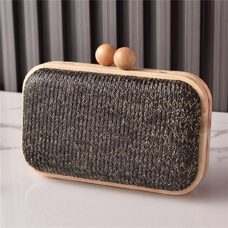 Straw Clutch Purses Women Summer Beach Straw Purse Woven Envelope Wallet Crossbody Shoulder Bag Evening Handbag Gifts