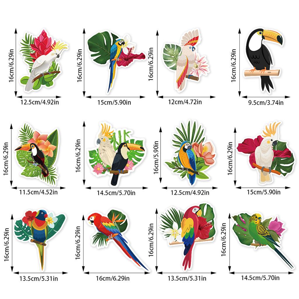 Tropical Rainforest Bird Spiral Hanging Decor For Celebration And Home Party