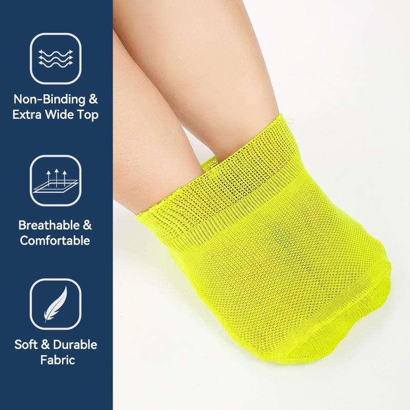 Unisex Loose Summer Socks for Diabetics - Short and Comfortable