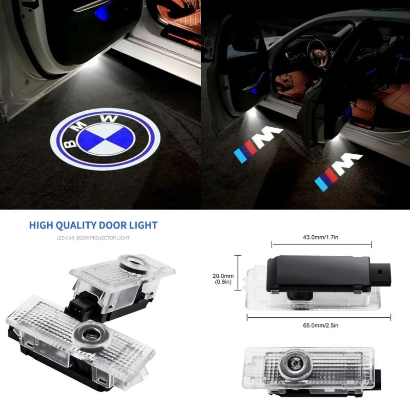 2/4Pcs LED Welcome Light Projector for BMW X1 1/3/5/7 Series E84 E90 E60 F10 F30 F15 F25 M3 M5 Door Decoration Car Accessories