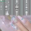 3D Silicone Nail Mold Relief Vase Design DIY Nail Art Decoration Transparent Manicure Template
