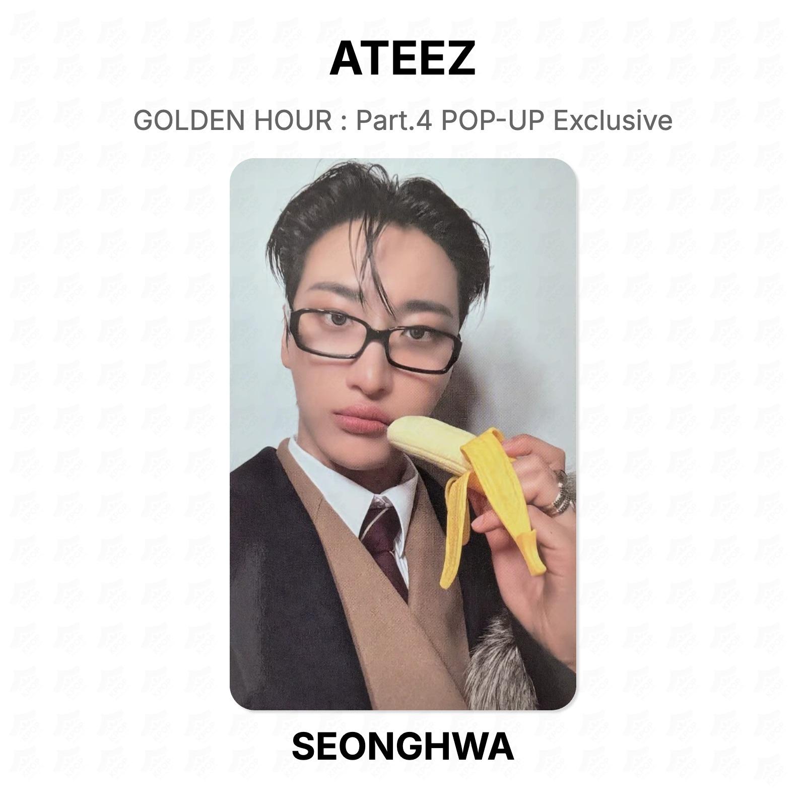 ЗОЛОТОЙ ЧАС ATEEZ : Часть 4 POP-UP Эксклюзивная официальная фотокарточка SEONGHWA
