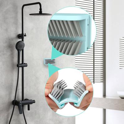 Wall Silicone Hair Stopper For Shower Adhesive For Sink Bathtub Reusable Creative 2024 Shower Bathtub Drain Hair Collector