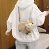 Lovely Cartoon Cow Shape Plush Messenger Bag Kid Designer Bag Cattle Crossbody Bags Small Handbags Coin Bag Purse Women'S Bag