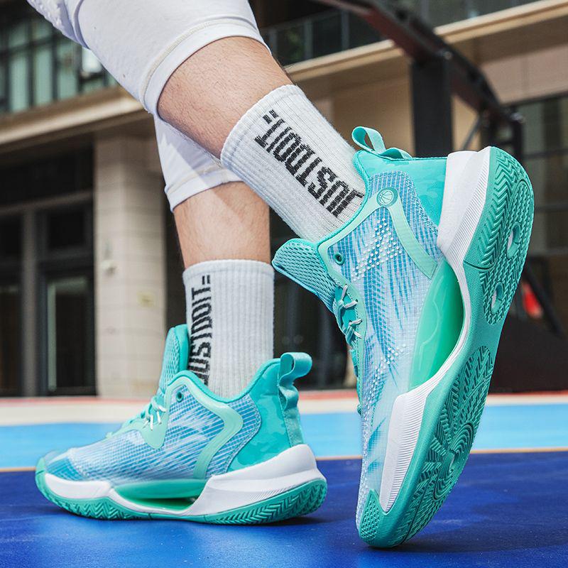 Zapatillas de Baloncesto Ligeras Antideslizantes y Amortiguadoras de Otoño - Resistentes al Desgaste y Transpirables, Versátiles para Estudiantes con Característica Luminosa