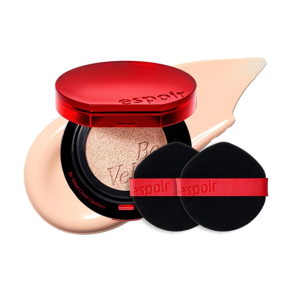 

Espoir Renewal Be Velvet Cover Cushion SPF42 PA+++ 20 Vanilla with 2 Puff High Coverage Semi-Matte Foundation