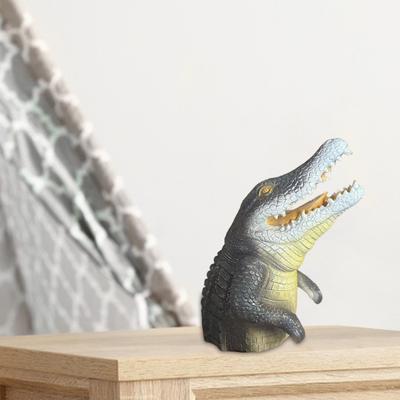 Simulation Half Shark Garden Statue Realistic Crocodile Resin Figurine Animal Sculpture Indoor Outdoor