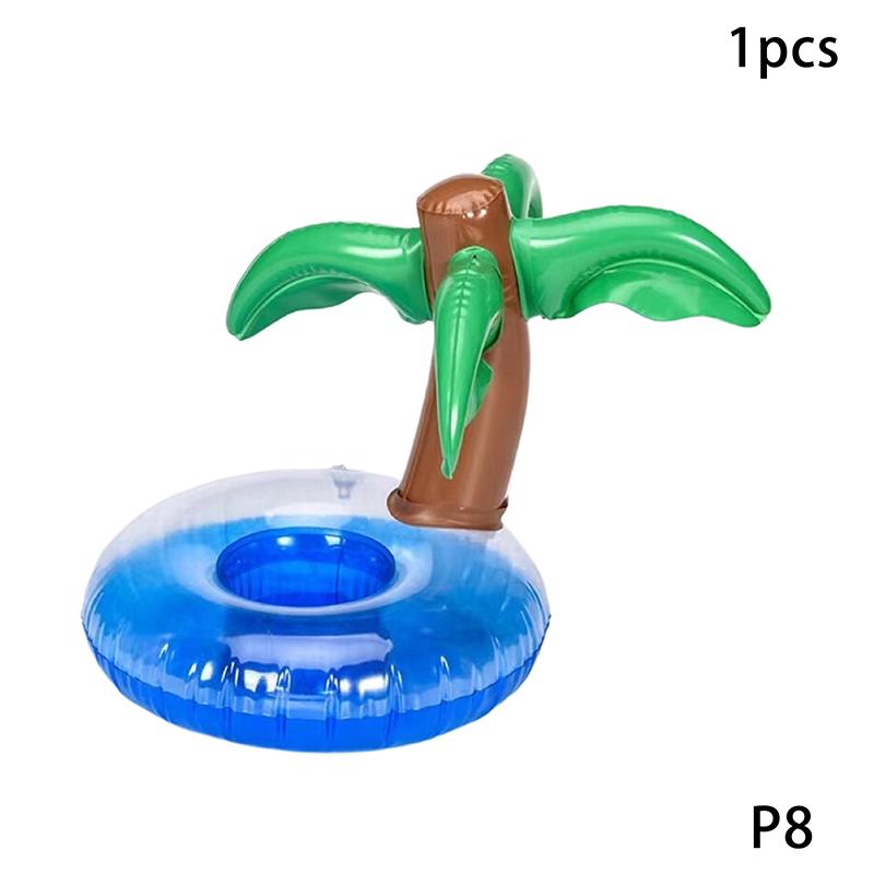 Flamingo Swimming Pool Drink Cup Stand Holder Float Toy Coasters Inflatable Drink Holder For Beverage Bottle Pool Party Kids Toy