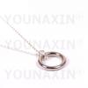 Child Magician Magic Tricks Magic Props Magic Toys Silver Color Bead Chain Ring Round Heart-shaped Necklace Birthday Gift Valentine's Day Gift