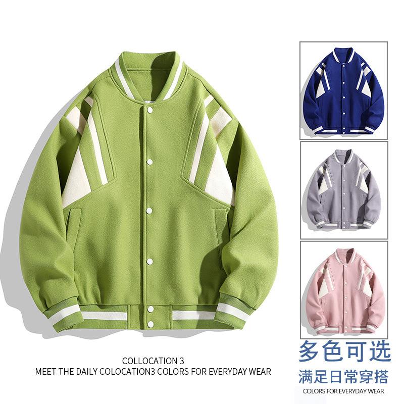 Men's Spring and Autumn New Baseball Uniforms for Men and Women Are Handsome Casual and Versatile Youth Trendy Sports Jackets