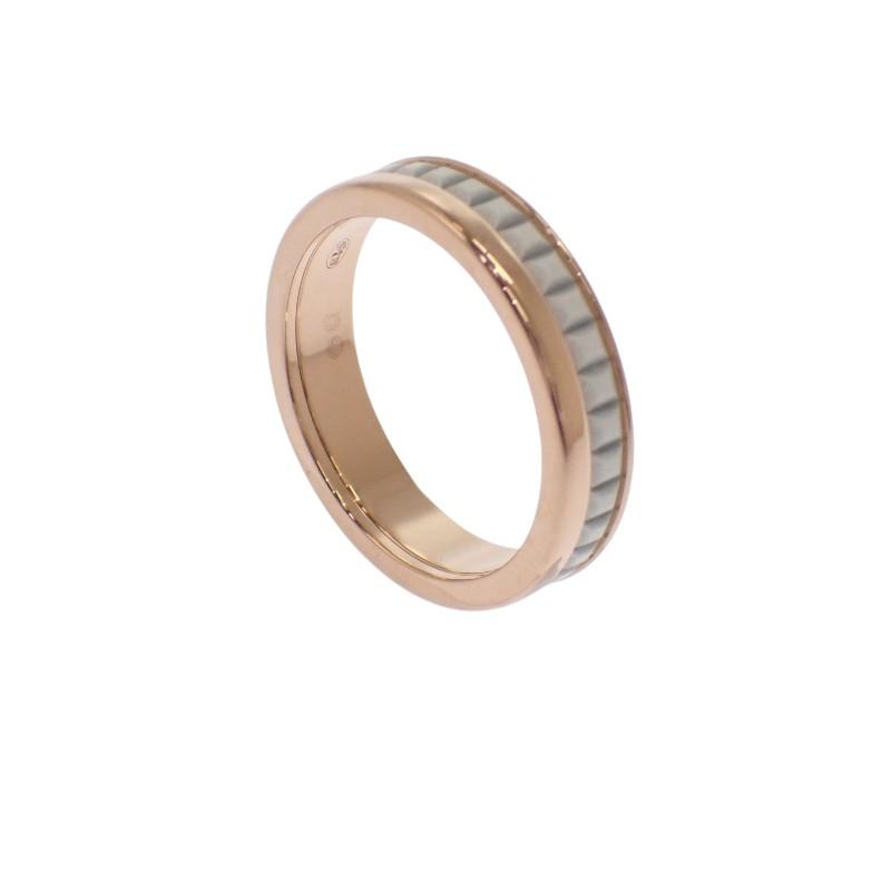 Boucheron JAL00238 #6(JP Size) Ring Gold/white K18 Pink Gold/ceramic Women