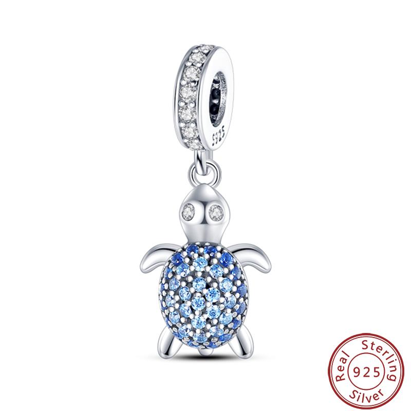 Luminous Ocean Series Copper Dolphin Turtle Octopus Charms Beads 3Mm Diy Fine Jewelry Gifts Making