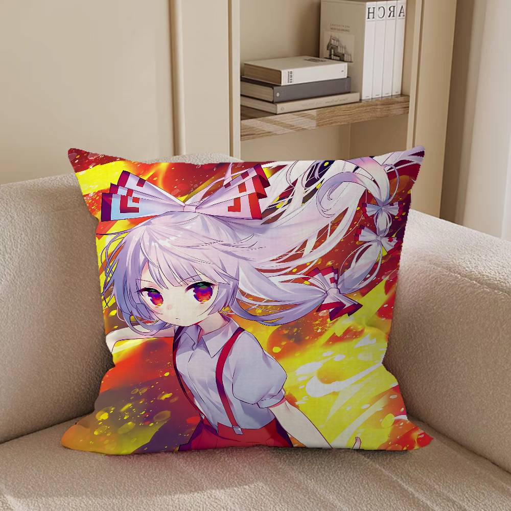 

TouhouS АНИМЕ P-Project Maple Design Наволочка для подушки Счастливый Осенний Урожай Декор Праздничный Декор Наволочка 16x16Inch